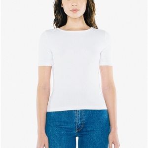 American Apparel Cotton 2x2 Fitted Tee